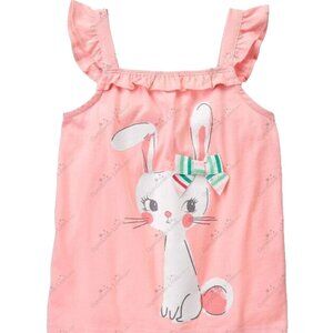 NWT Gymboree Bow Bunny Ruffle Top Size 10 Ice Cream Parlor Line -